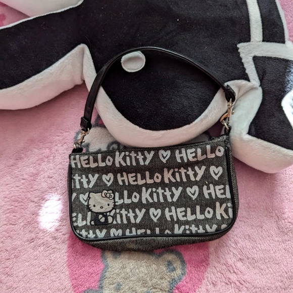 hello kitty purse bag black gray ish - Picture 2 of 3